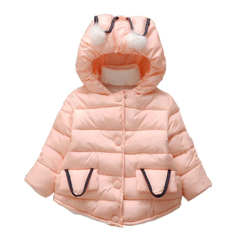 

Toddler Girls Warm Thicken Coat 1-3 Baby girls Windproof Outerwear Kids Fashion Cute Clothing Autumn Winter