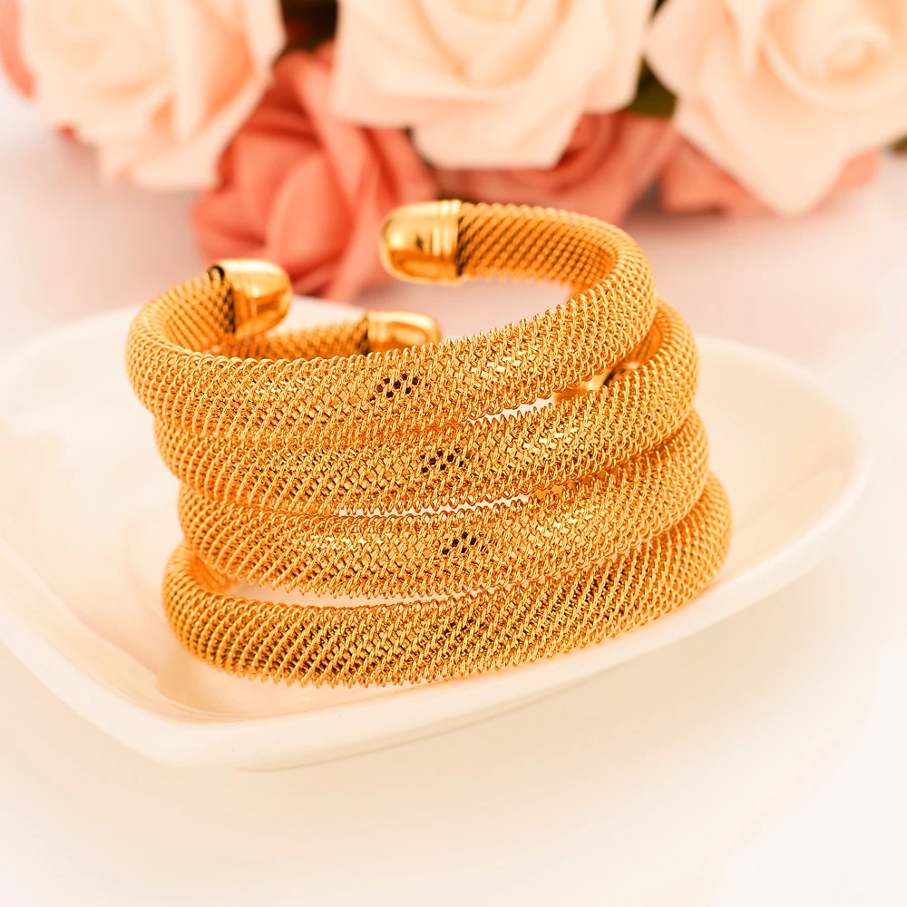 1 шт. Женский сетчатый Браслет золотого цвета | Украшения и аксессуары