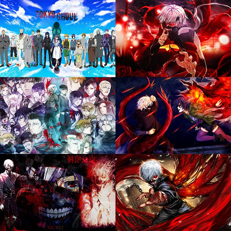 Токийский Гуль пазл 300 520 1000 штук аниме периферические деревянные головоломки