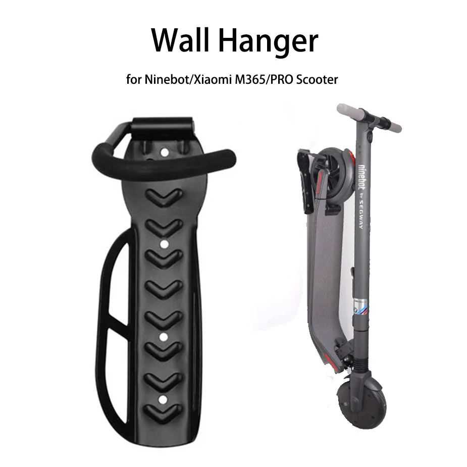 Wall Hanger Foldable Holder For Ninebot Scooter E22/ES25 Xiaomi 1S Metal Hook Mounted Hanging Rack M365/RPO G30 Accessories | Спорт и