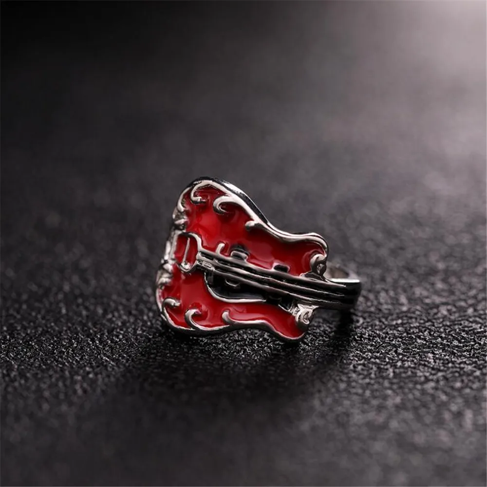 

New exquisite fashion luxury drip guitar ring female temperament romantic Valentine's Day charm banquet jewelry gift wholesale