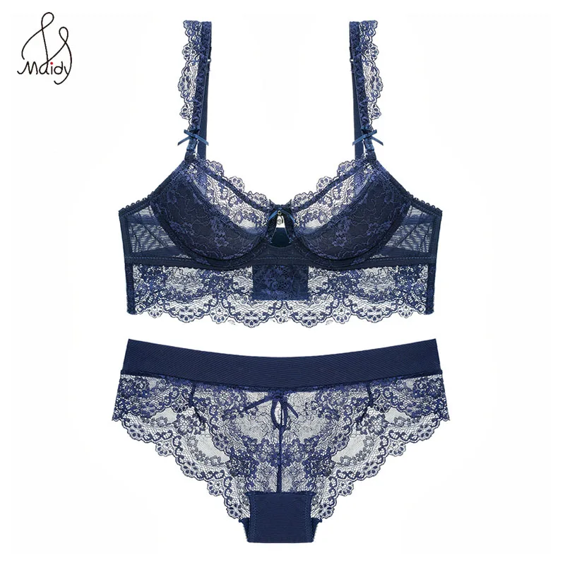 Женское нижнее белье Привлекательный бюстгальтер с чашкой 3/4 наборы трусиков