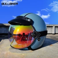 bullbiker new open face helmet bubble visors shield windproof lens for all vintage retro 34 motorcycle helmet accessories