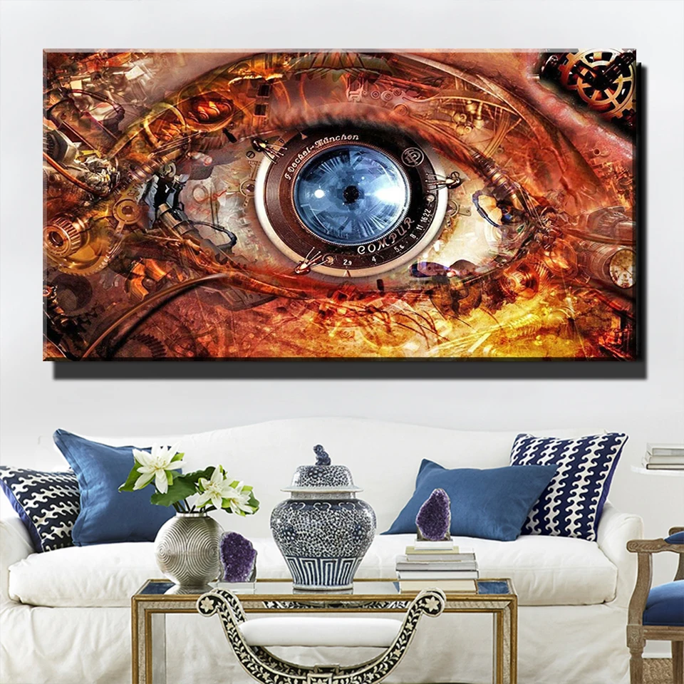 

Large Abstract mechanical Eye diy 5d diamond painting cross stitch,diamond embroidery 3d picture,Office Large Size For Wall Art