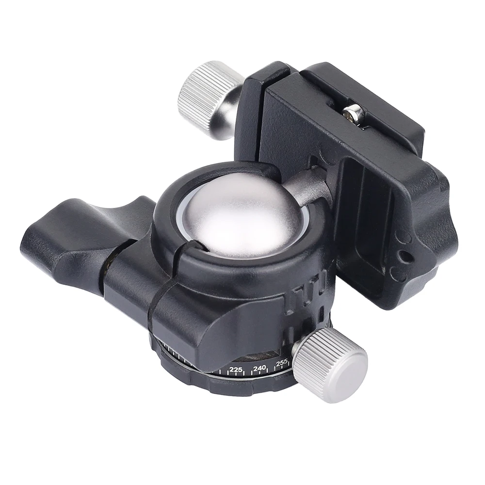 Головка штатива универсальная шаровая полностью Металлическая Низкопрофильная