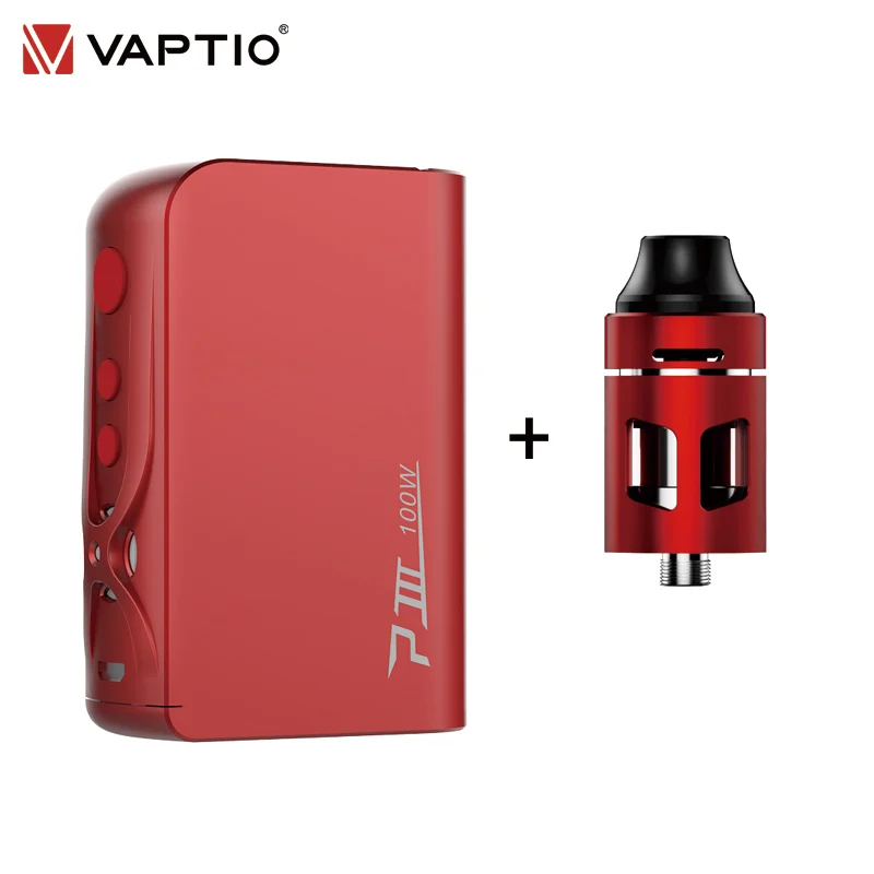 【Gifts】 vaptio P3 vape mod 30-100 Вт 2 мл vapor tank top filling 3000 мАч аккумулятор 4 режима выхода