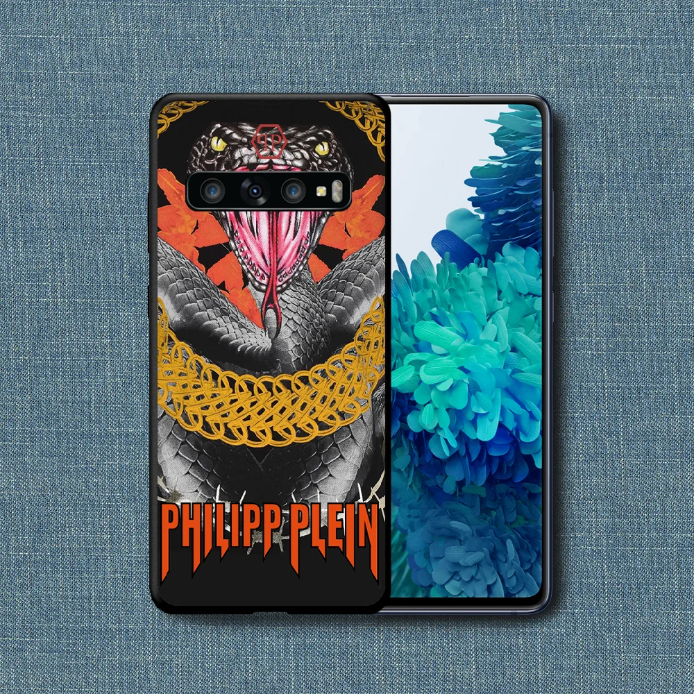 

Philipp QP Luxury Brand Phone Case For Samsung Galaxy Note S 8 9 10 20 Plus E Lite Uitra black Waterproof Fashion Hoesjes Trend