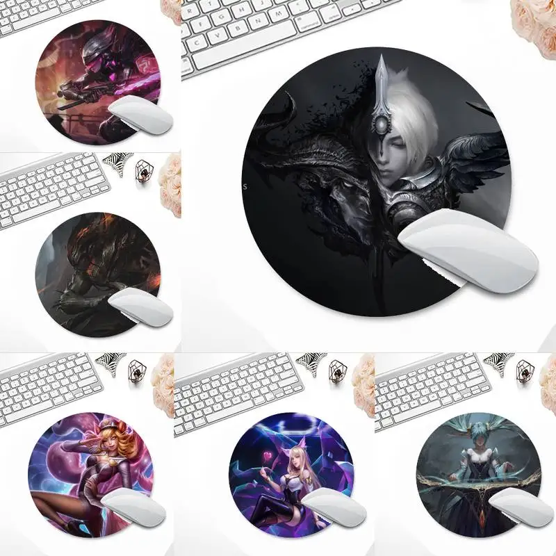 

League of Legends LOL Locking Edge Game Desk Table Protect Game Office Work Round Mouse Mat pad XL Non-slip Laptop Cushion