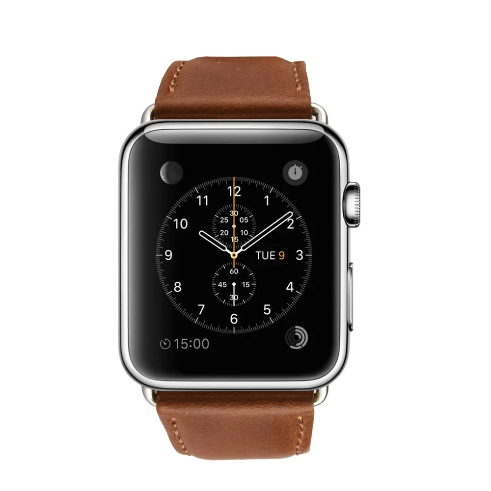 

Leather strap For Apple watch band 44mm 40mm iWatch band 42mm 38mm Genuine Leather belt bracelet Apple watch series 5 4 3 2 SE 6