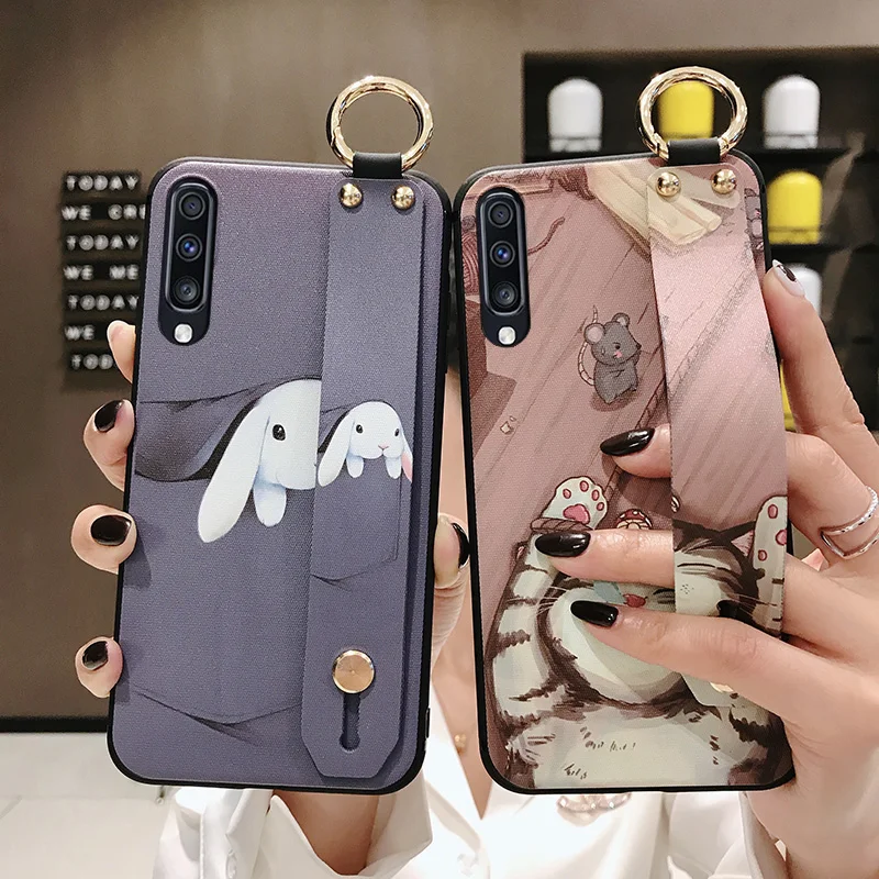 SoCouple держатель для телефона чехол для samsung Galaxy A70 A60 A50 A40 A30 A20 A10 S9 S8 S10 плюс S10e Note 8, 9, 10, плюс ремешок чехол