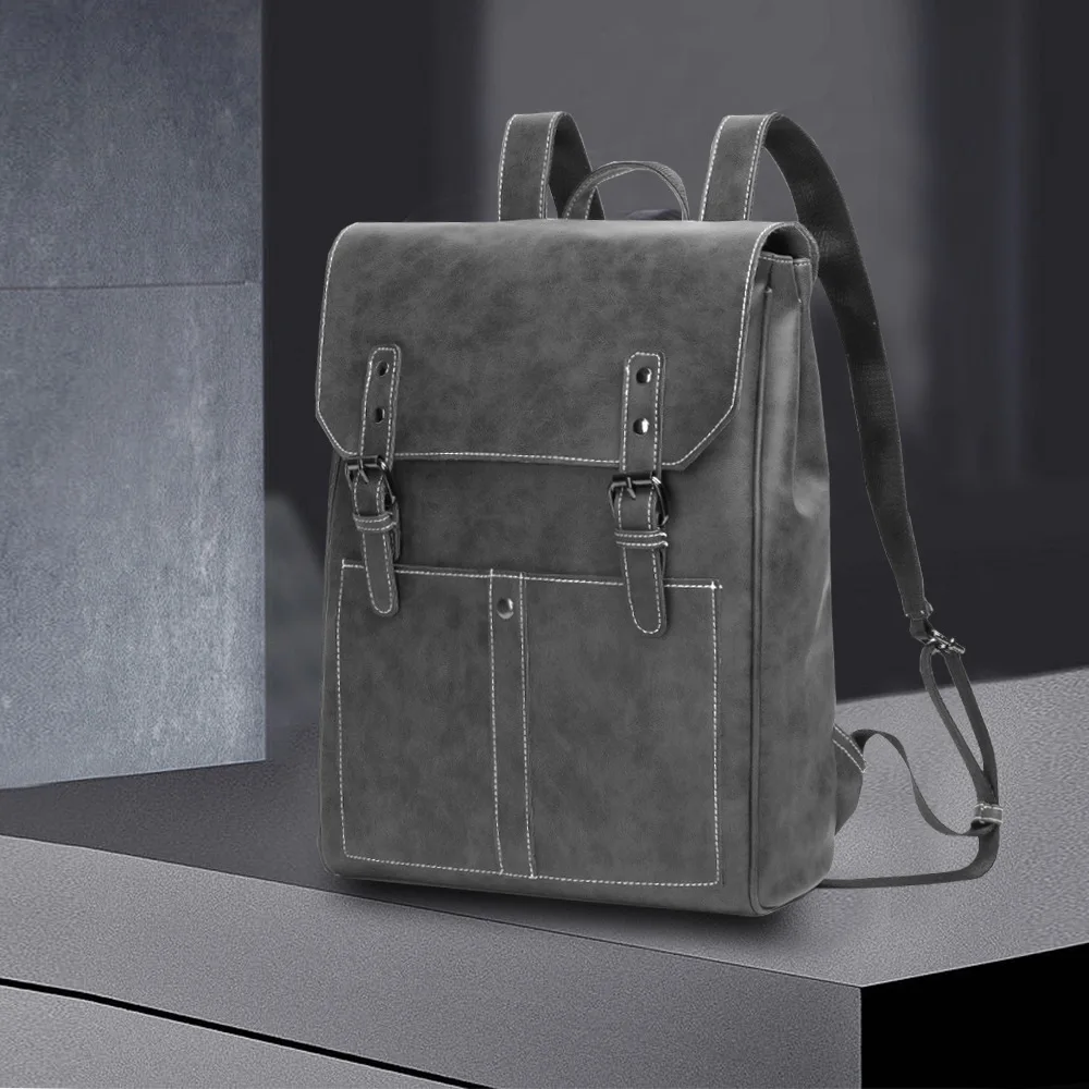 

Модный вместительный рюкзак в стиле ретро, уличная Корейская сумка для компьютера, школьный ранец, брендовый удобный модный мужской портфе...