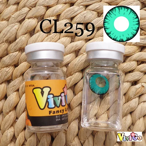 Горячая Распродажа красивые зеленые цветные контактные линзы свежий взгляд