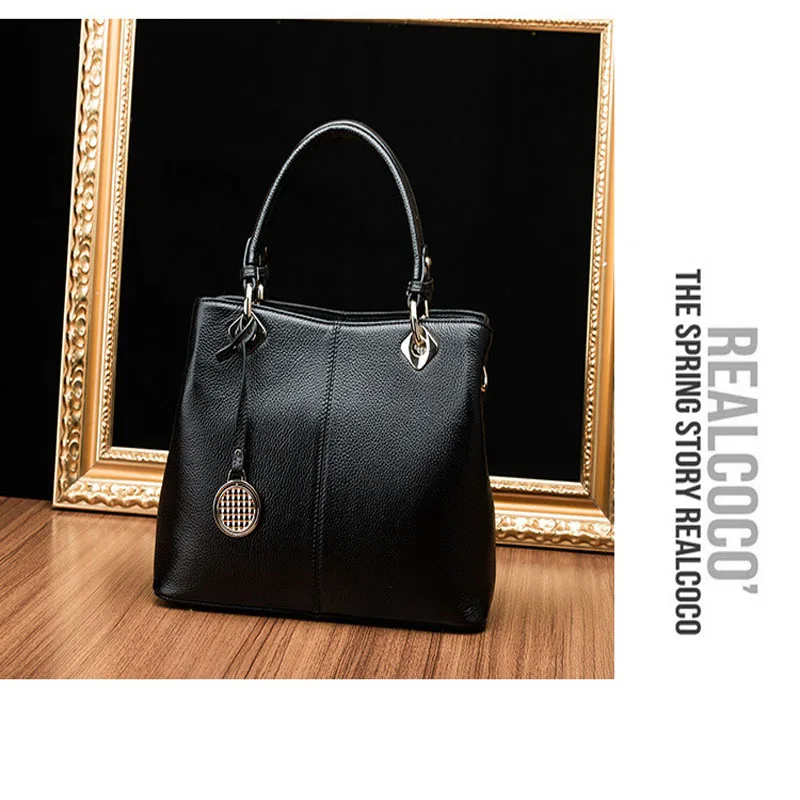 

Ladies good quality and Genuine Leather Luxury Handbags Women Messenger Bags Designer Shoulder Bag Female new fashion 2019