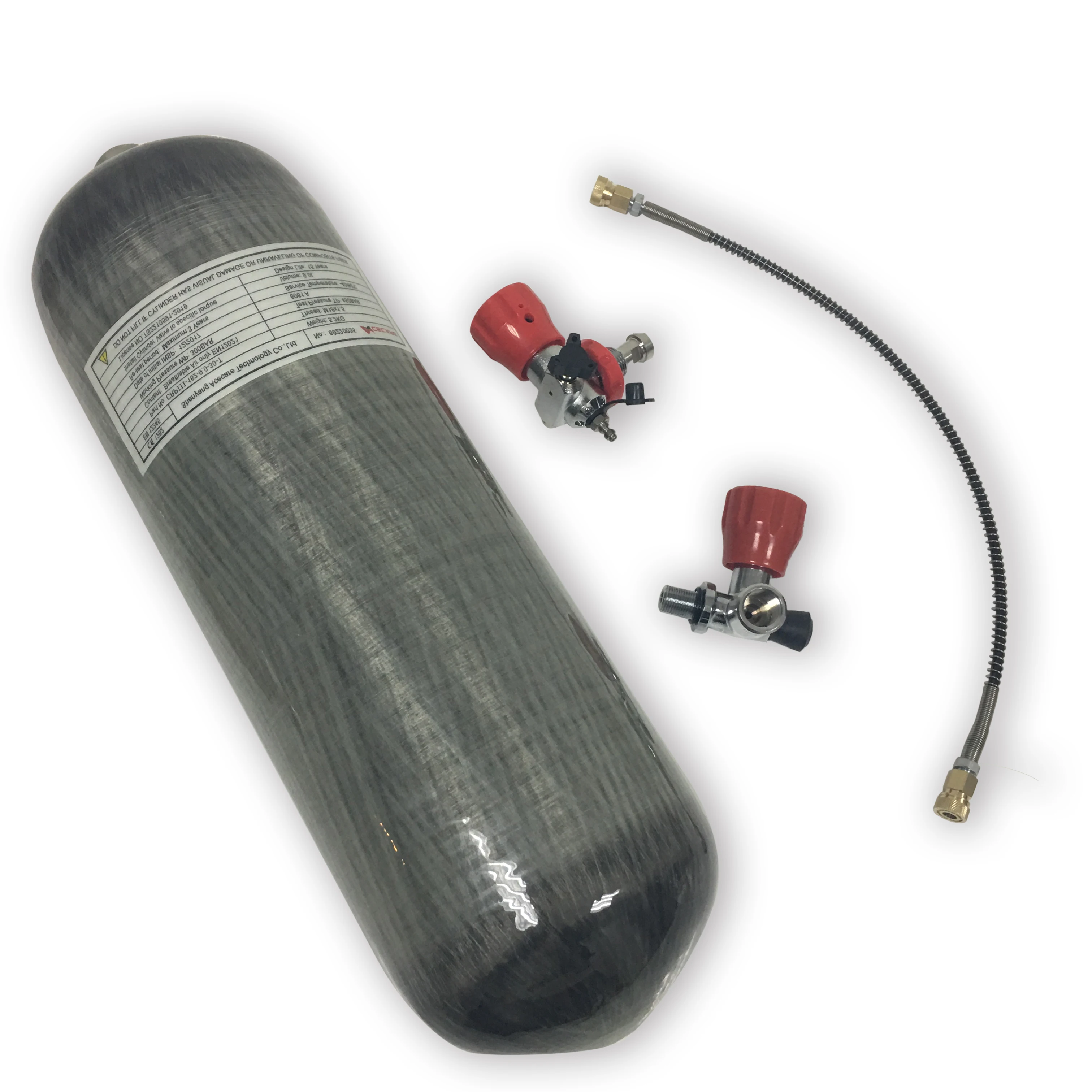 AC109101 Acecare 9L 4500Psi газовый баллон из углеродного волокна резервуар SCBA для дайвинга