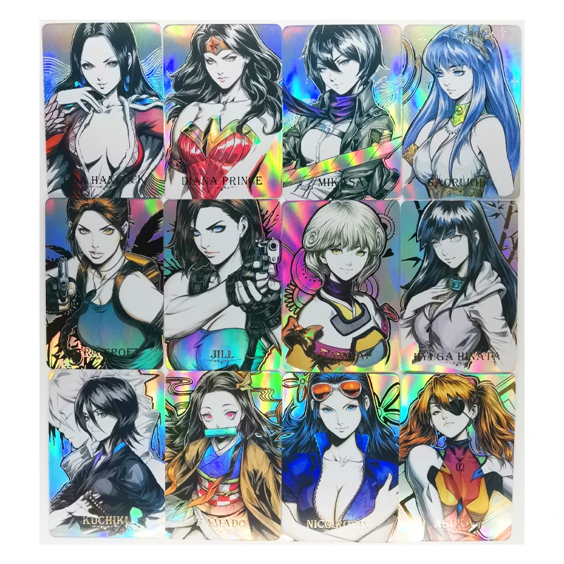 54 unids/set de ACG Anime diosa Demon Slayer Kimetsu No Yaiba No.1, una pieza, juguetes, pasatiempos, coleccionables, tarjetas de colecci&oacute;n de juegos-2
