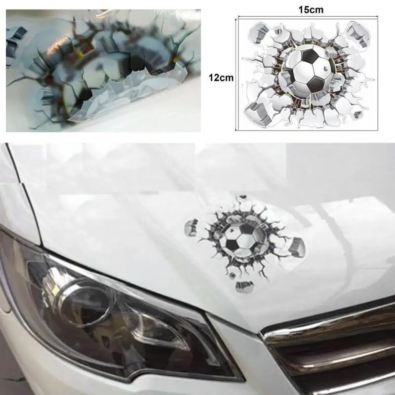 Футбольный мяч Футбол Настенный Съемный водонепроницаемый 15x12 см 3D сделай сам