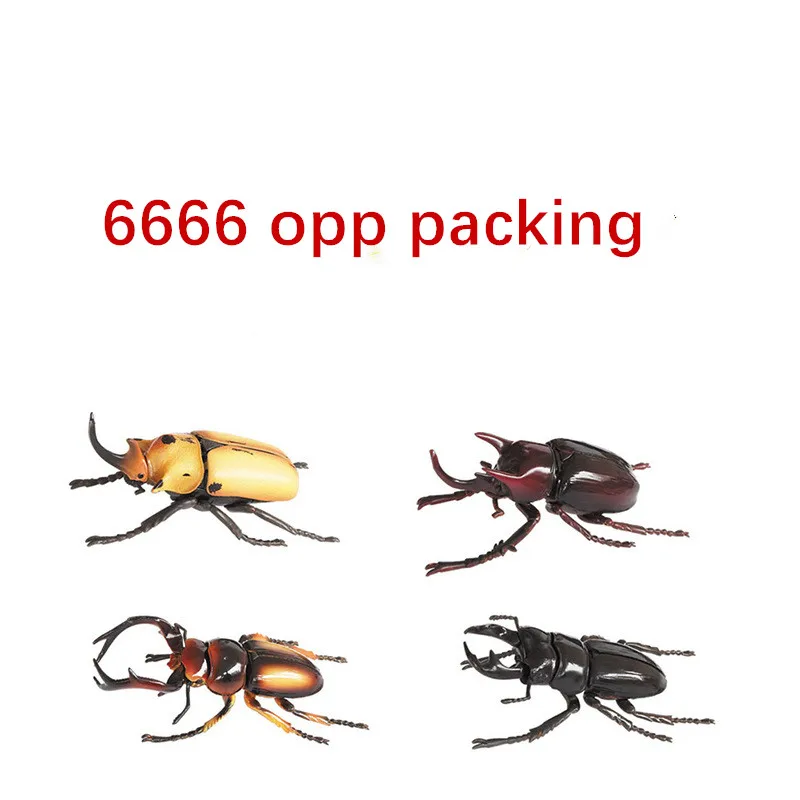 6666 opp A set 4D стерео сборка игрушечное яйцо динозавра биологическая модель насекомого стрекозы Кузнечик Mantis ОСА ПВХ фигурки - Цвет: 6666 opp A set