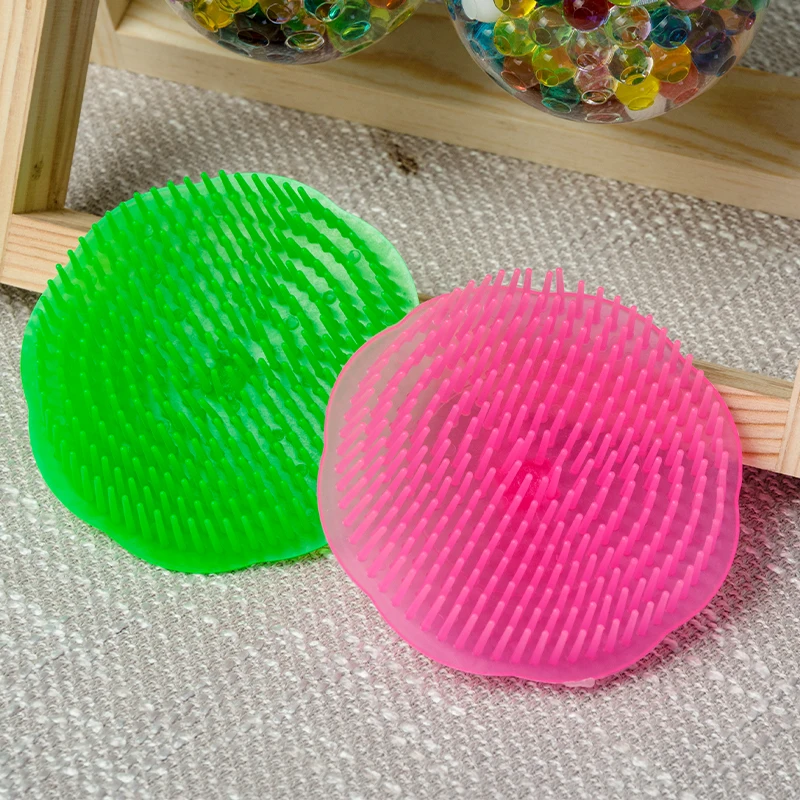 

2PCS Washing Hair Brush Head Massager Silicone Combs Shampoo Scalp Comb Round Hair Massage Styling Tool