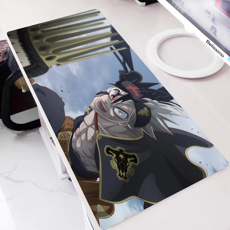 

Table Pads Large Mouse Pad Computer Mat Desk Gamer Pc Gaming Mat Extended Cabinet Mousepad Custom Keyboard Handsome Black Clover