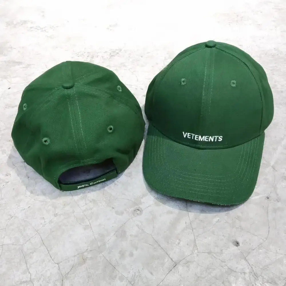 

Vetements Baseball Caps Men Women Casual Embroidery Tag Hats Unisex Adjustable Baseball Cap Women