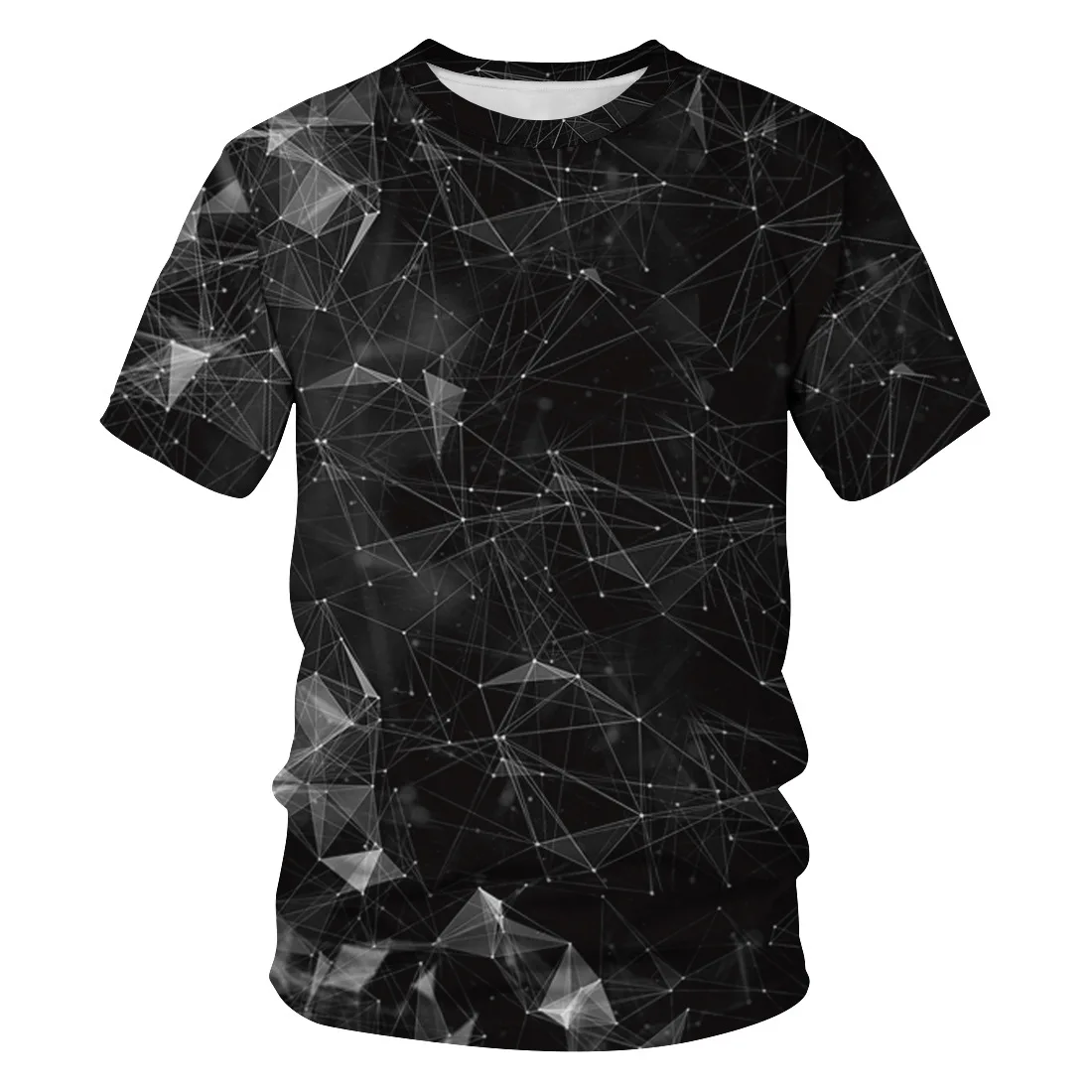 

New T-Shirt Digital Printed Couple Collars Short Sleeve T-Shirt Summer Sports Loose T-Shirt Fashion Casual Top