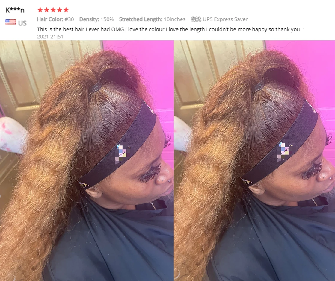 

28 in Highlight Ombre Deep Wave Lace Frontal Wig Water Wave Human Hair Wigs Preplucked Brazilian Hair Wigs For Women Baby Hair