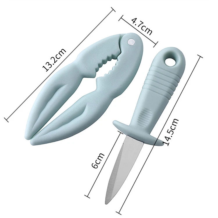 

Seafood Tool Sets Crab Tool Lobster Hard Shell Smash Clip Oyster Open Knife Multi-Function Kitchen Accessories Nut Opener
