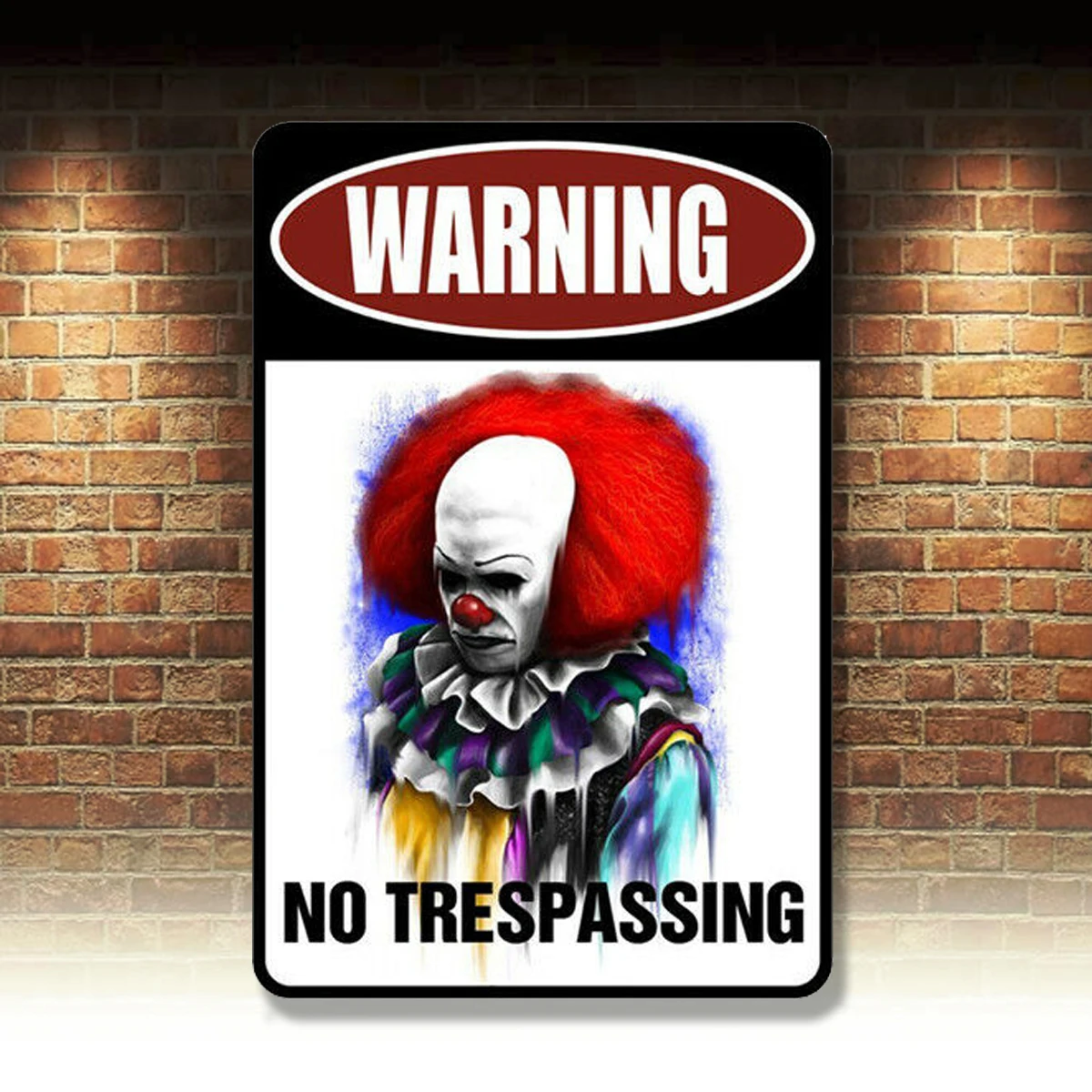

Metal Tin Sign warning no trespassing poster Decor Bar Pub Home Vintage Retro