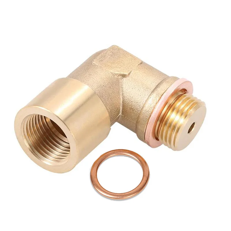 

Spacer Adapter M18*1.5 Thread +Gasket Replacement Accessories Replaces Oxygen Sensor Extender Set Kit 90 Brass FOOLER