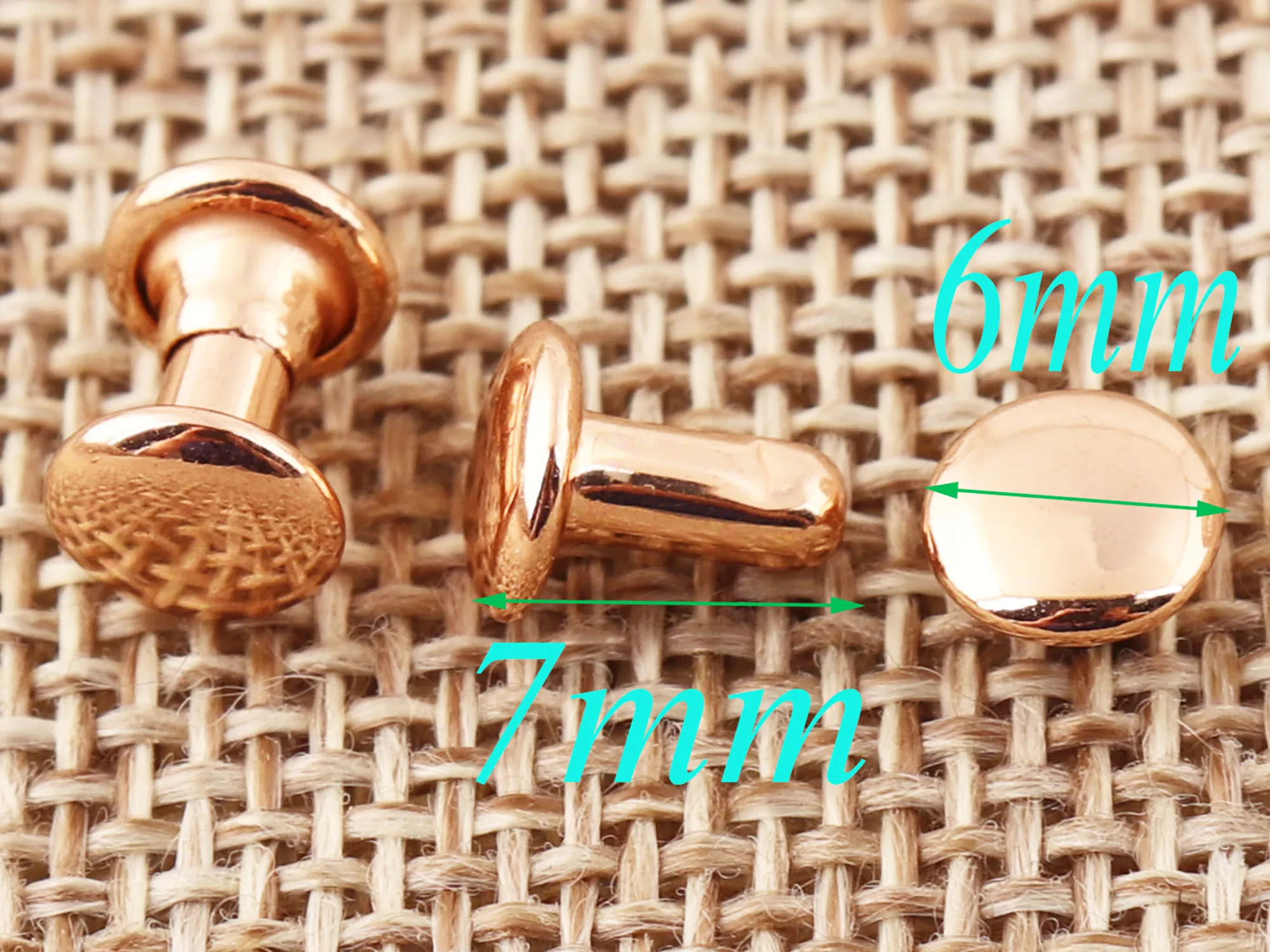 100 300 наборы для ухода за кожей Мини розовое золото двойная шапочка с заклепками и