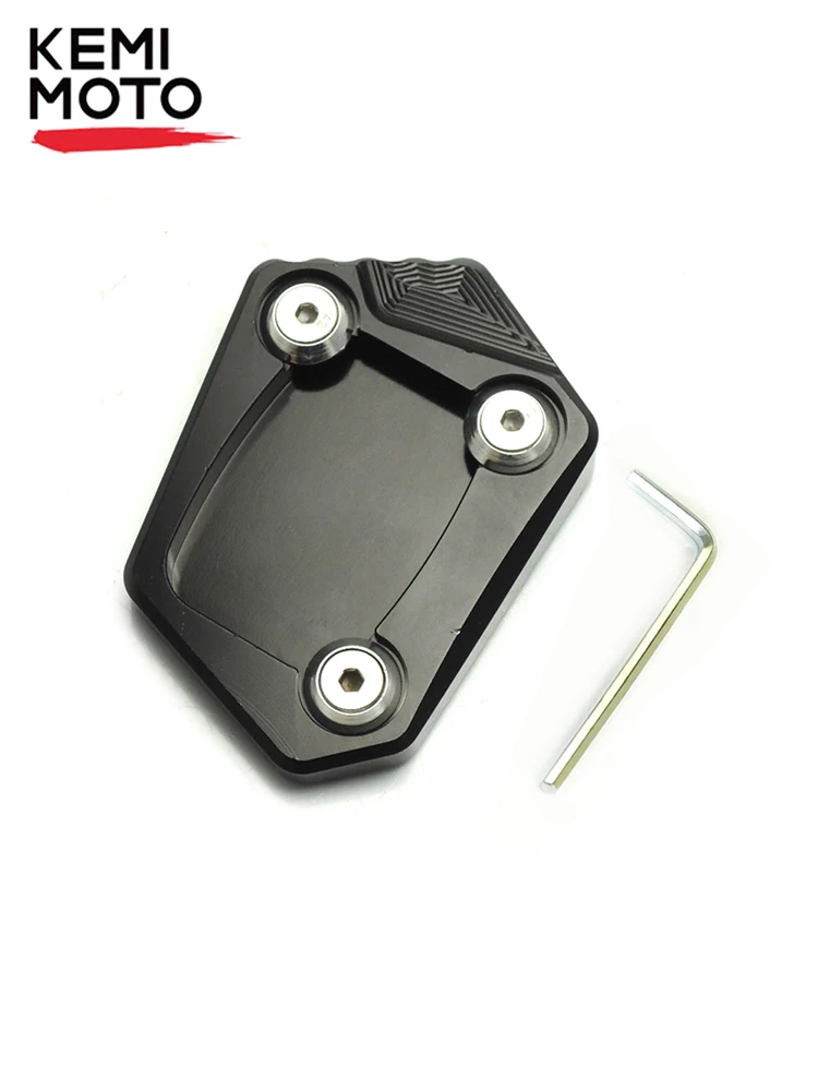 Для Honda NC700X NC700S NC700D Integra Kick stand Pad для Honda CBR500R CB500F CB500X Kickstand Stand Plate увеличить расширение - Цвет: Black