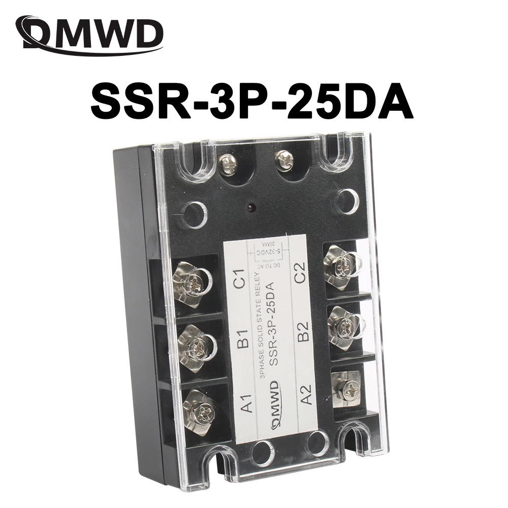 Трехфазное твердотельное реле переменного тока 25 А постоянного SSR три SSR-3P-25DA |