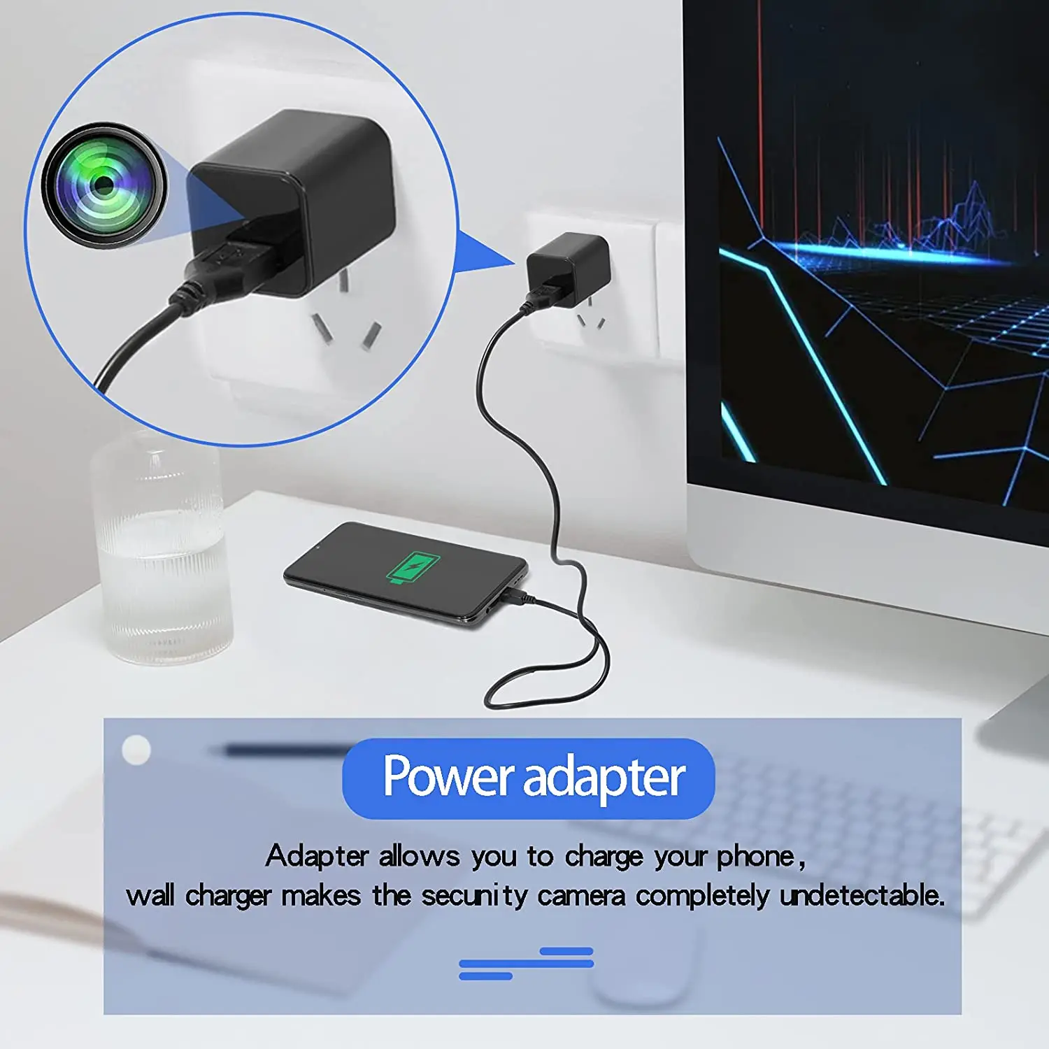 Мини-камера видеонаблюдения Wi-Fi 1080P с USB-портом | Электроника