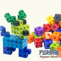 100pcsset 2x2x2cm square cube shape building blocks educational toys for children kids diy assembling blocks bricks model toys