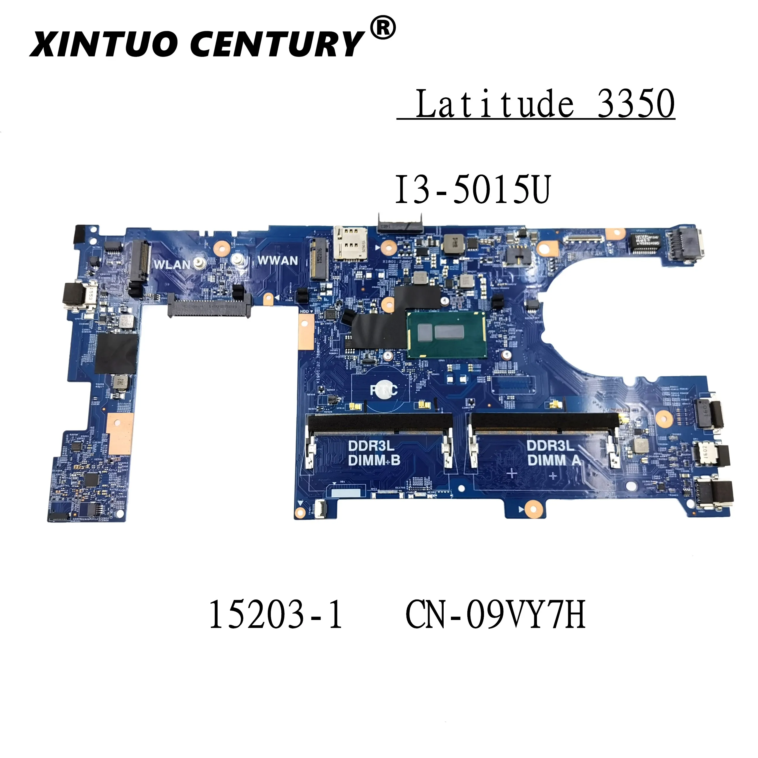 

CN-09VY7H 09VY7H 9VY7H для Dell Inspiron 3340 3350 Материнская плата ноутбука с процессором I3-5015U DDR3L 100% рабочая