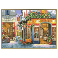 happiness corner counted cross stitch patterns embroidery kits printed canvas 11ct 14ct handmade needlework home decor paintings