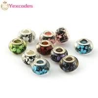 yexcodes 2pcslot the new resin flower charms lady beaded suitable for making fine brand lady jewelry gifts