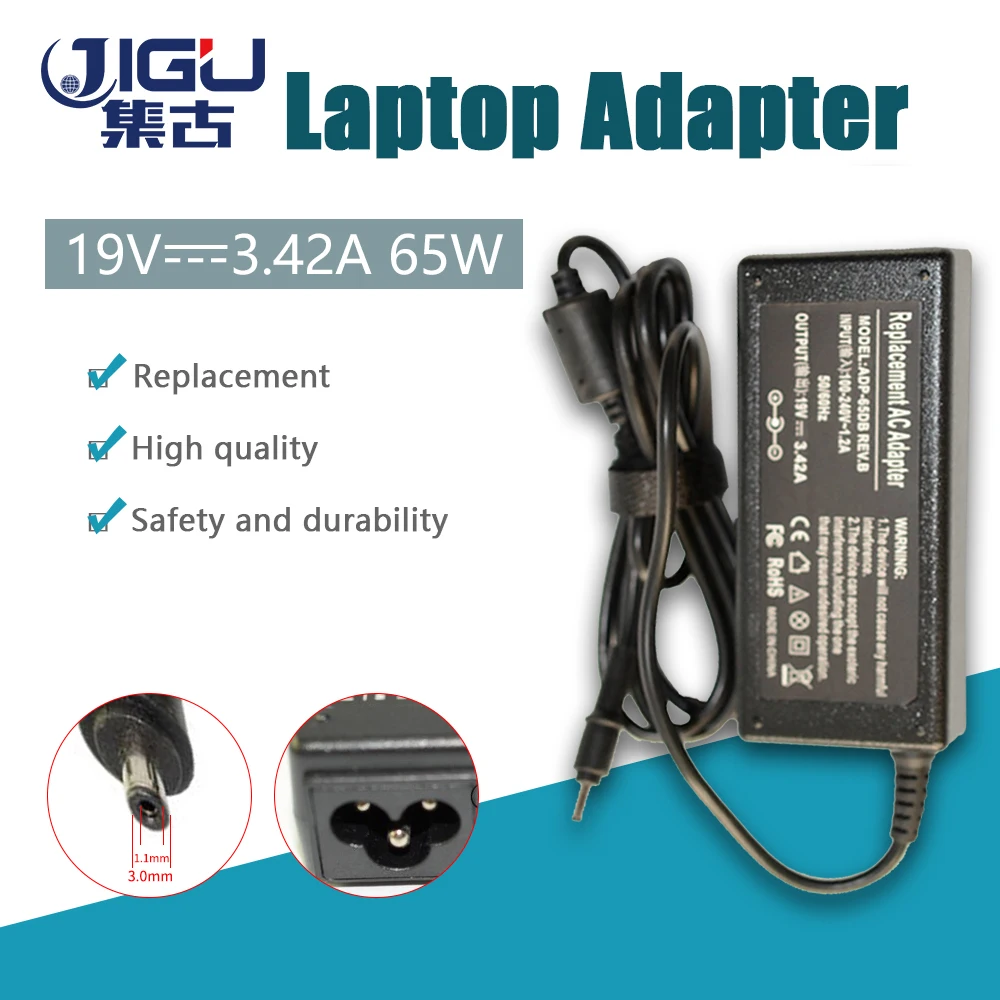 19V 3.42A 3 0*1 1 MM 65W зарядное устройство для ноутбука Acer Aspire P3 131 S5 391 171 S7 191 Ultrabook адаптер