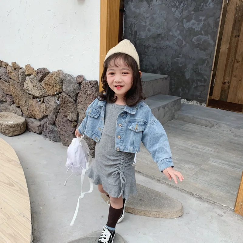 Осенняя Изысканная одежда для маленьких девочек дизайнерское платье с длинными