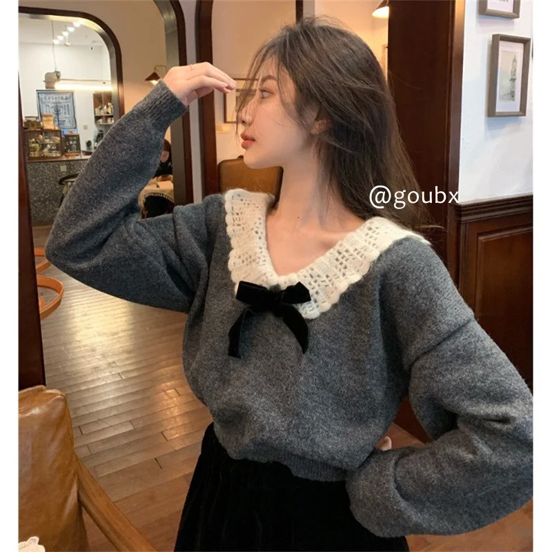 

Свитер женский осенний трикотажный, теплый, однотонный