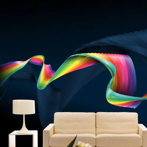 

3D stereoscopic Art Ribbon living room sofa bedroom TV backdrop wallpaper mural backdrop Custom sizes