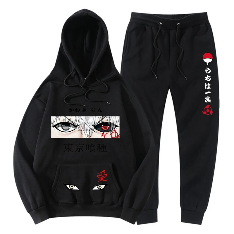 Мужская спортивная одежда осень/зима толстовка комплект и женская мужской из 2