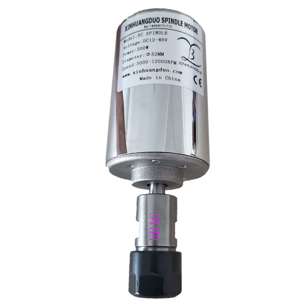 200w engraving machinespindle motor air-cooling cnc 0.2KW spindle dc CNC Engraving Machine ER11 3.175mm collets ER16-8MM |