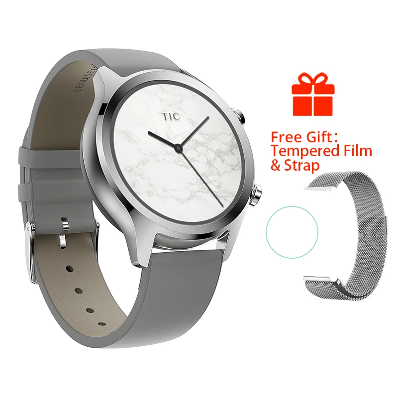Gray (20mm) Ticwatch C2 Smartwatch одежда OS от Google Встроенный gps монитор сердечного ритма фитнес-трекер Google Pay бесплатный подарок-ремешок - Цвет: Gray (20mm)
