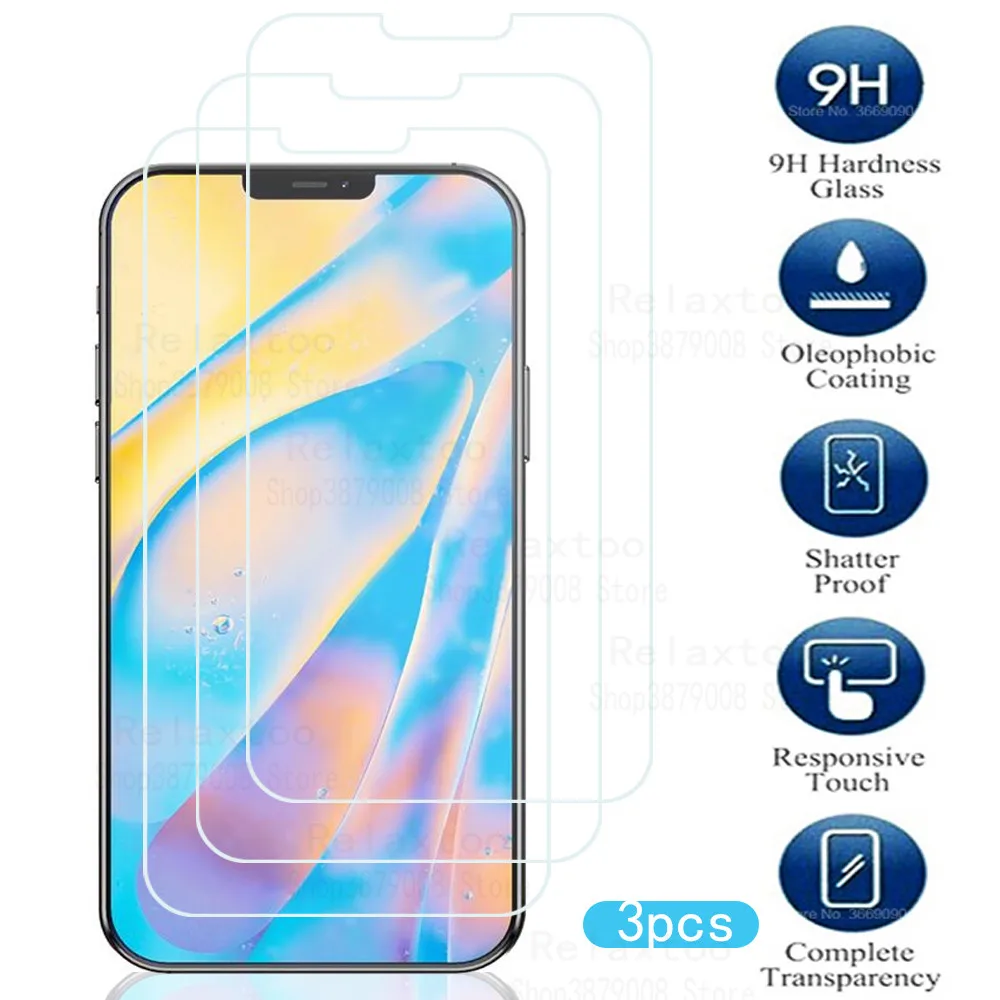 Защитное стекло для iPhone 12 Pro Max 11 pro X XR XS SE 3 шт. | Мобильные телефоны и аксессуары