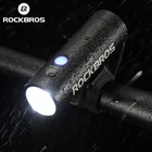 Фсветильник рь велосипедный ROCKBROS, передний свет, USB, 400800 люмен, светодиодный мА  ч
