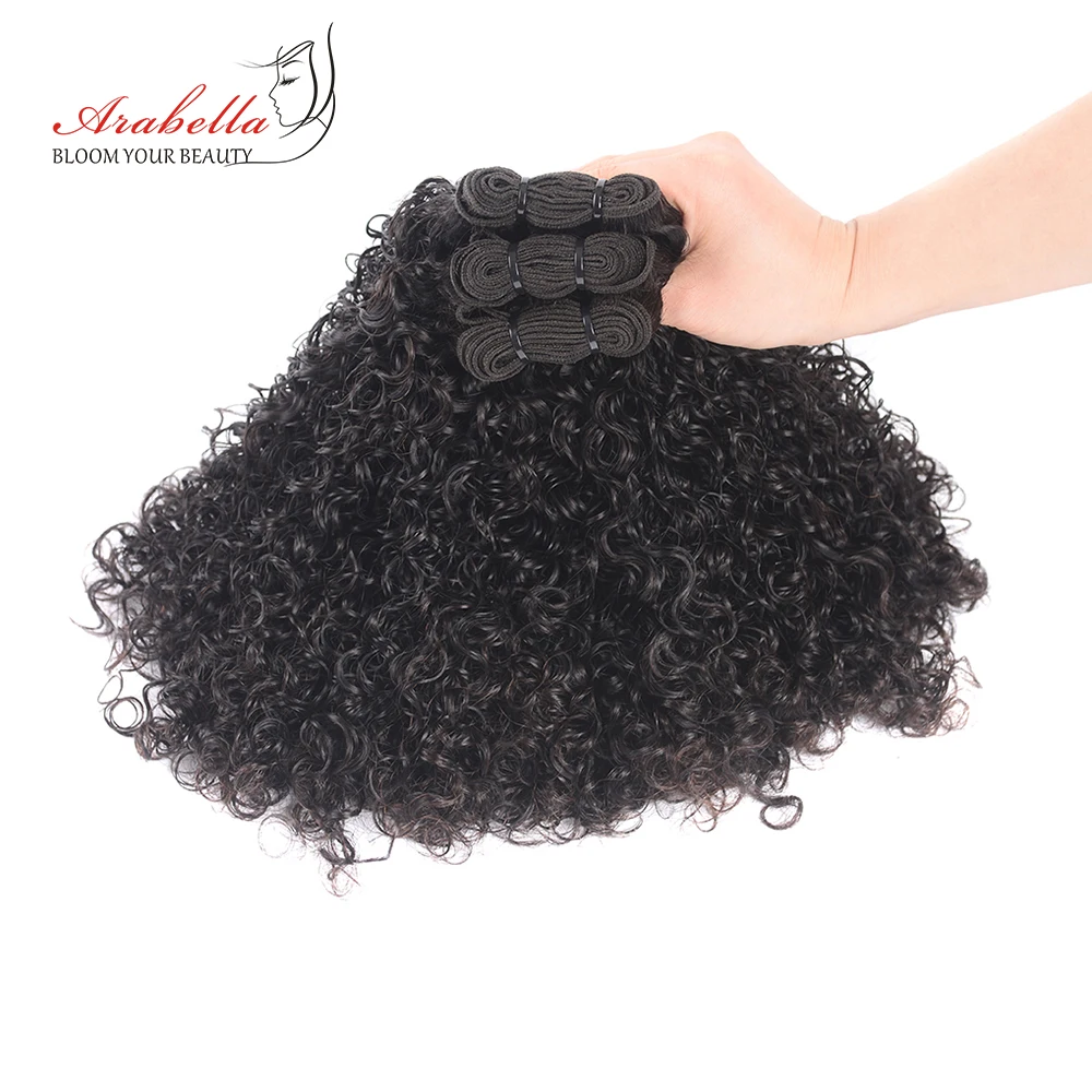 Вьющиеся волосы пряди с прозрачным кружевом фронтальной 100% человеческие Arabella