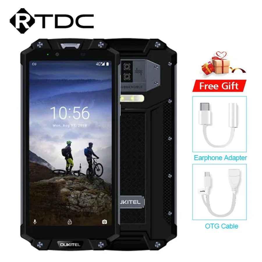 OUKITEL WP2 смартфон с 6 дюймовым дисплеем восьмиядерным процессором MT6750T ОЗУ 4 Гб ПЗУ 64