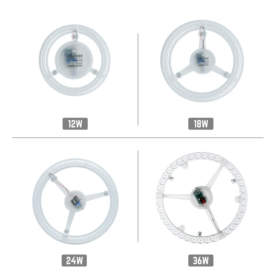 Потолочные лампы Источник 12 Вт 18 24 36 Модуль светильник светодиодный заменить