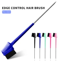 hot sale edge control hair brush metal rat tail combs for parting pin tail hairdressing styling beauty tool